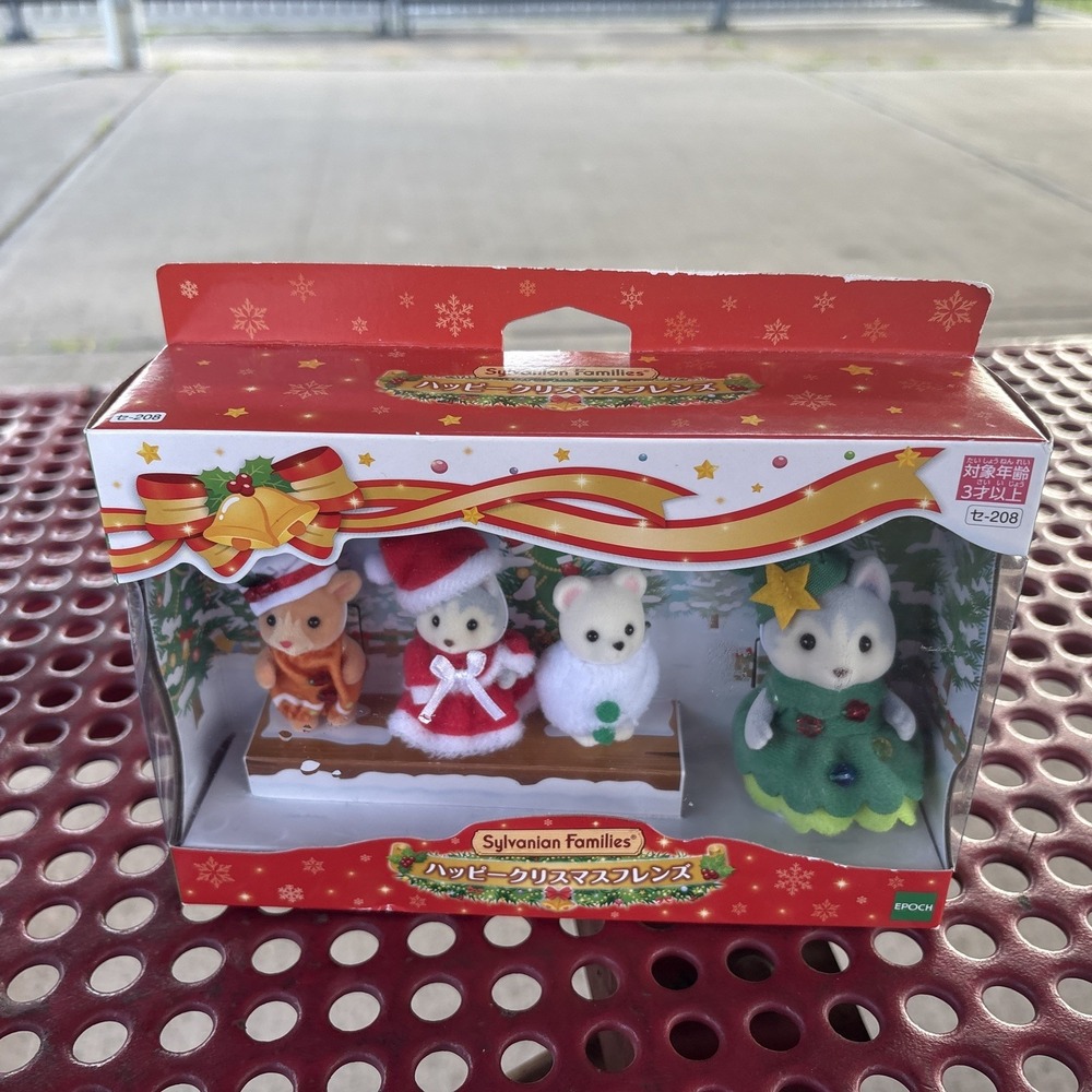Sylvanian Families Happy Christmas Friends Set Calico Critters Epoch Se-208